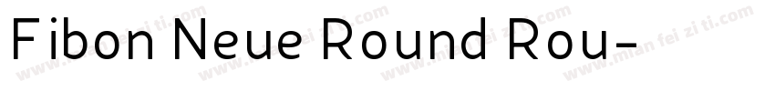 Fibon Neue Round Rou字体转换